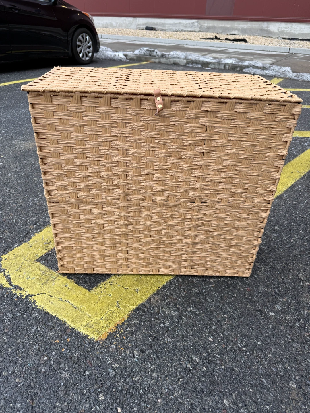 Wicker Storage Box with Lid