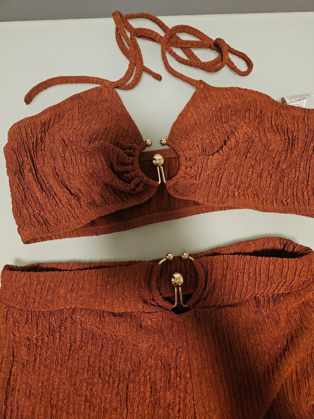 SHEIN Brown Two-Piece Set, Size L- brand new- MOVING SALE! - photo 2