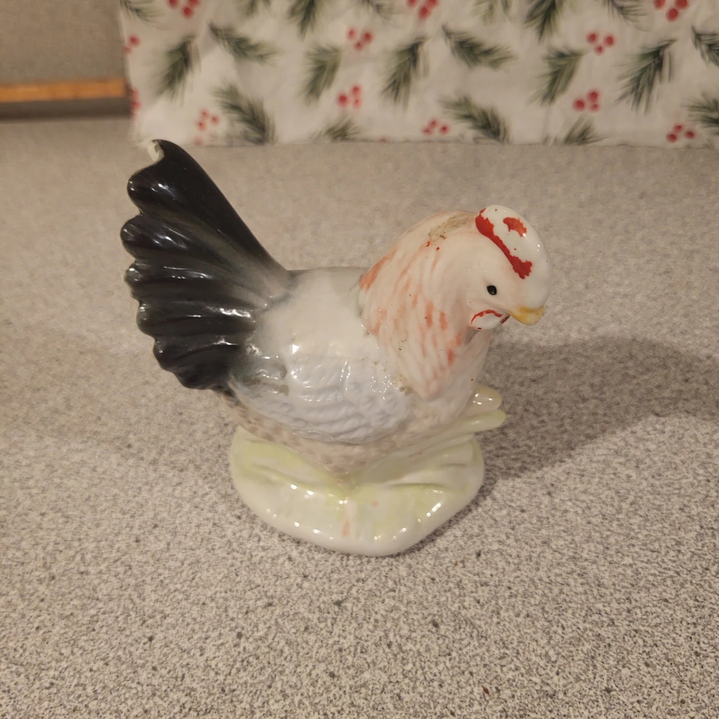 Ceramic Chicken Figurine