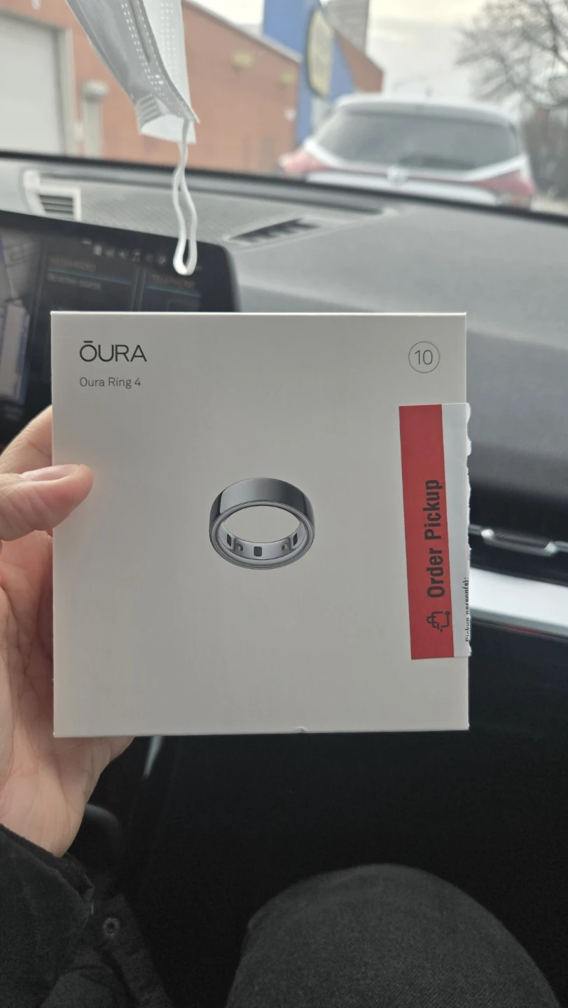 Oura Ring 4 Silver Size 10 (New)