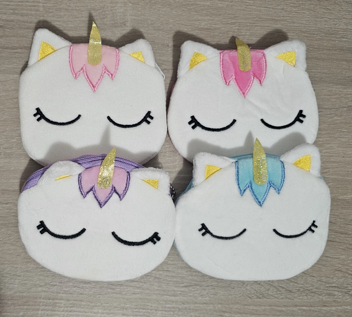 Unicorn Plush Coin Purses