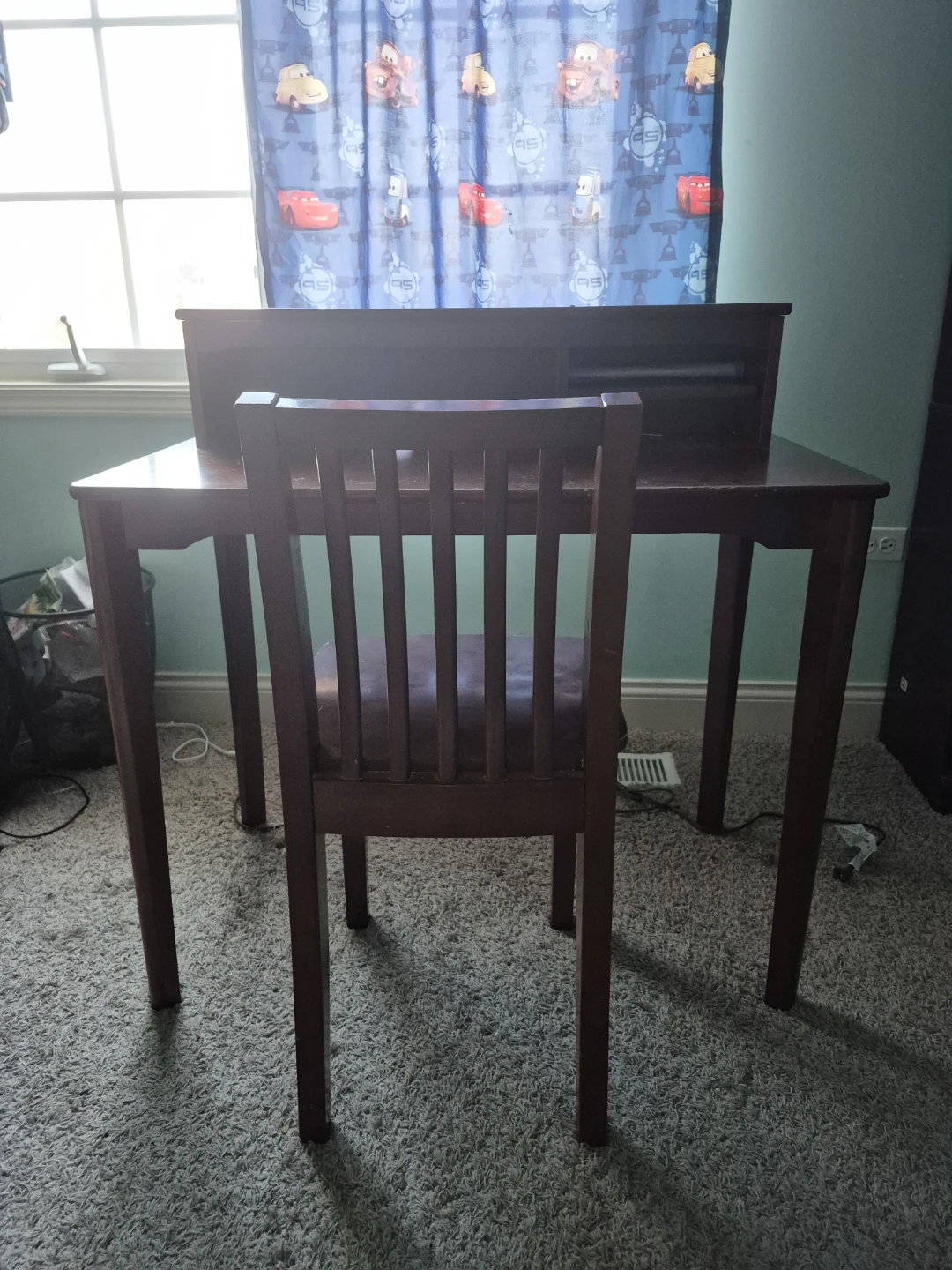 Wooden Desk and Chair Set - photo 3