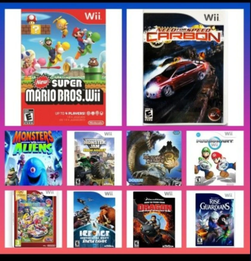 Nintendo Wii Console with Games and Accessories 54 games - photo 3