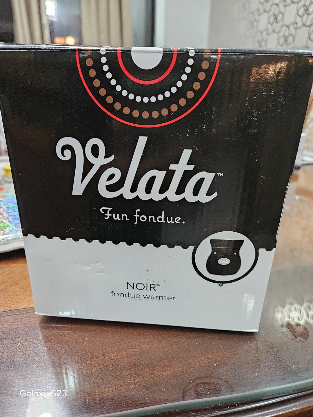 Velata NOIR Fondue Warmer Set