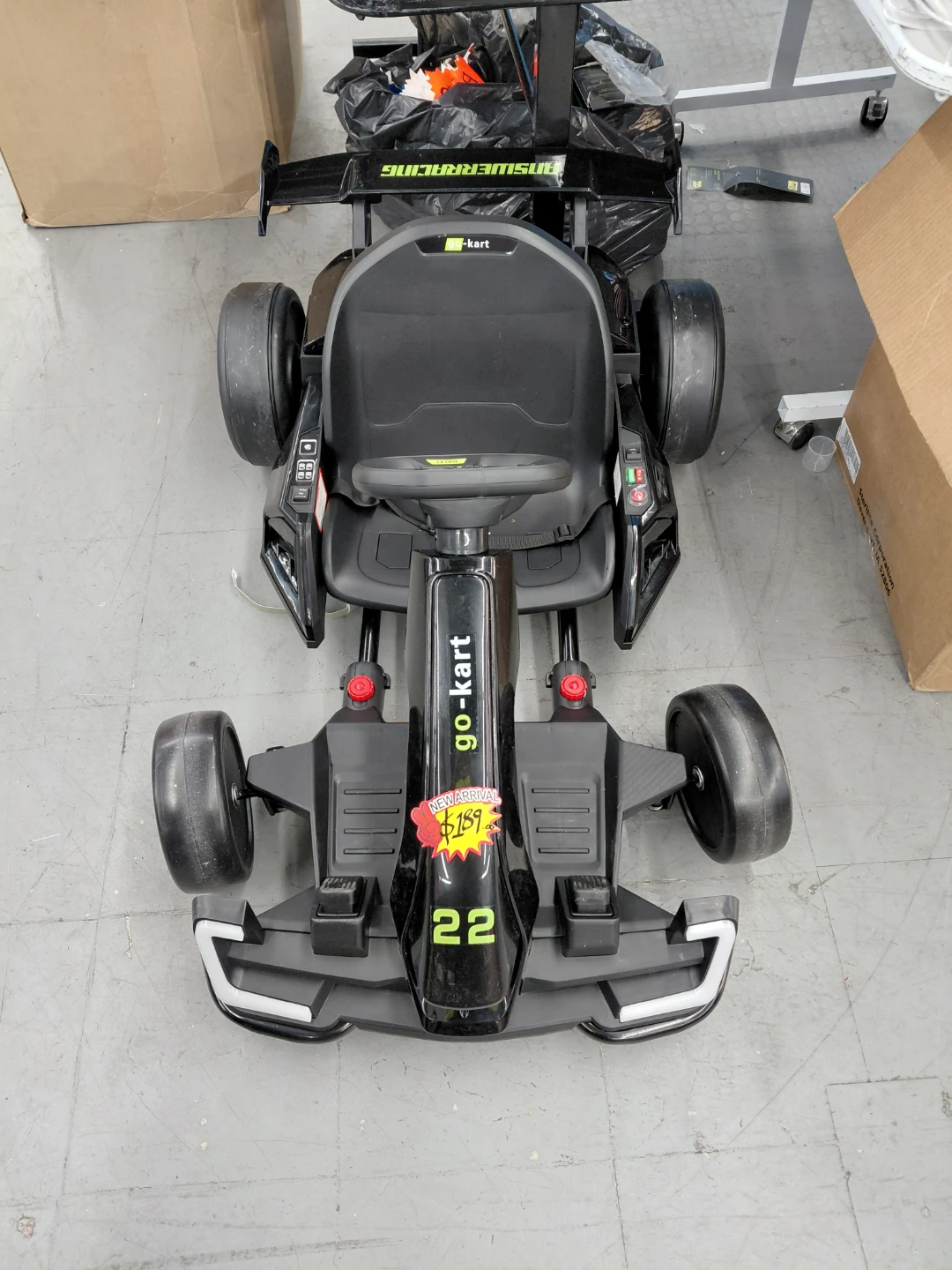 go-kart Racing Style Ride On - Black - photo 2