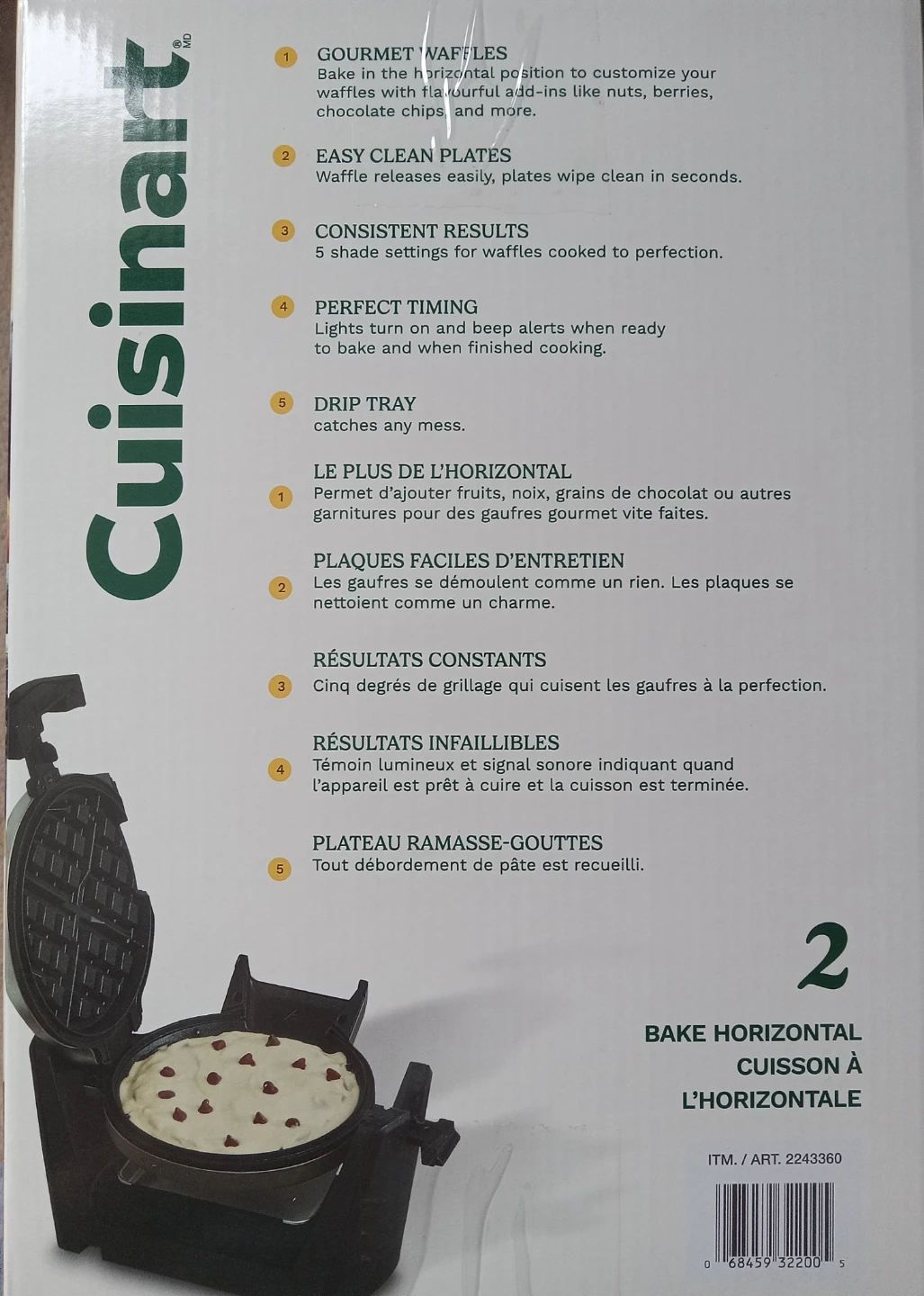 *Brand New* Cuisinart Convertible Belgian Waffle Maker - photo 2