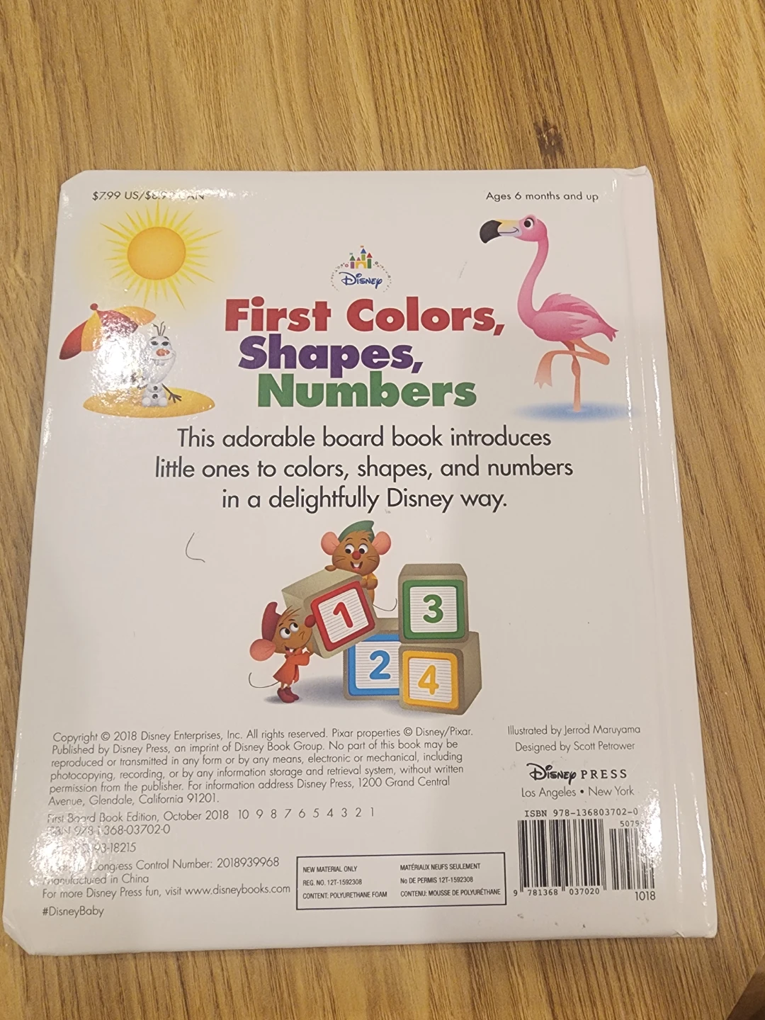 Disney First Colors, Shapes, Numbers Board Book - photo 2