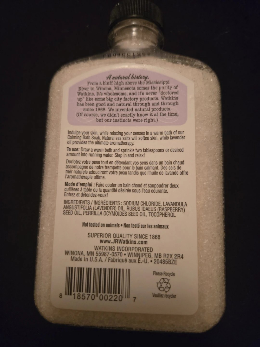 J.R. Watkins Lavender Bath Soak - photo 2