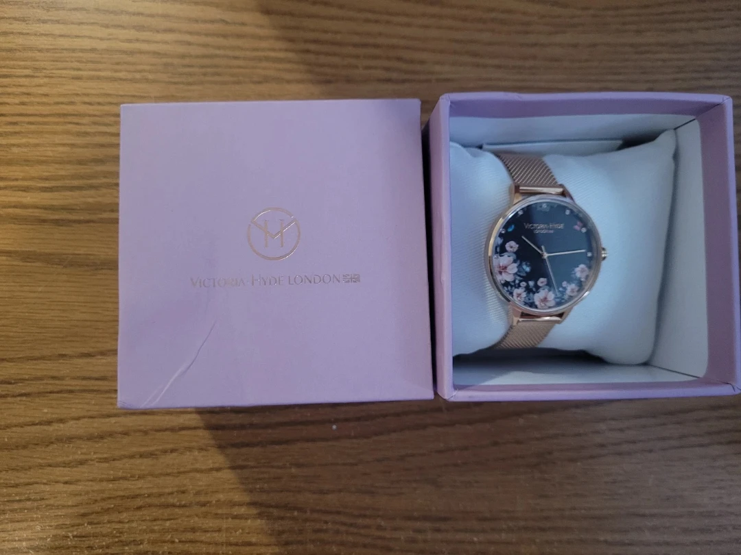 Victoria Hyde London Rose Gold Floral Watch