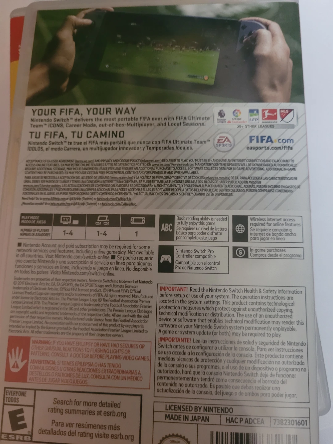 FIFA 18 Nintendo Switch Game - photo 2