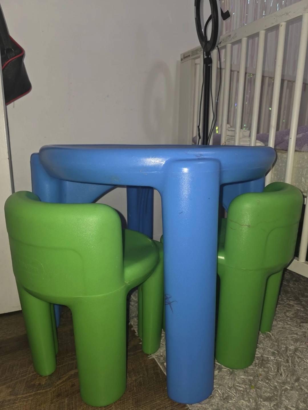 Little Tikes Blue Table & Green Chairs