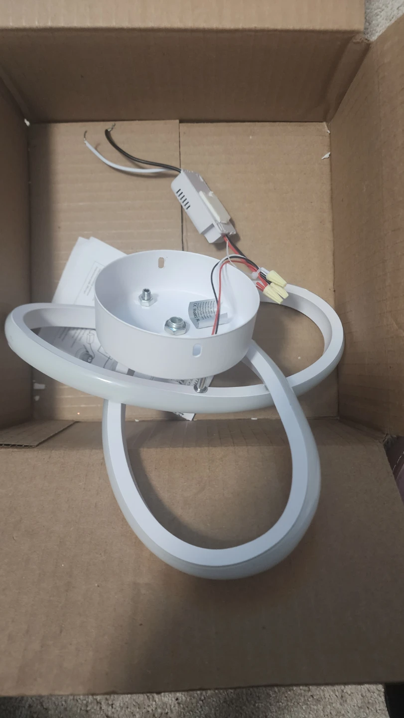 Modern LED Swirl Flush Mount Ceiling Light Fixture - photo 2