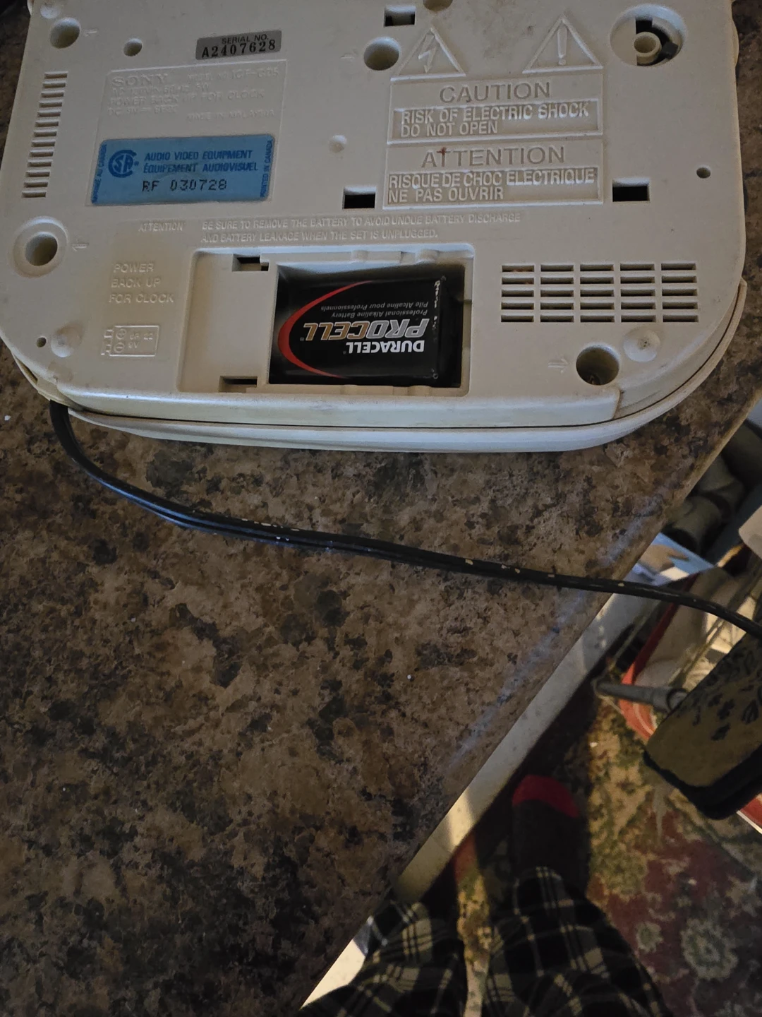 Sony Dream Machine FM/AM Clock Radio ICF-C25 - photo 4