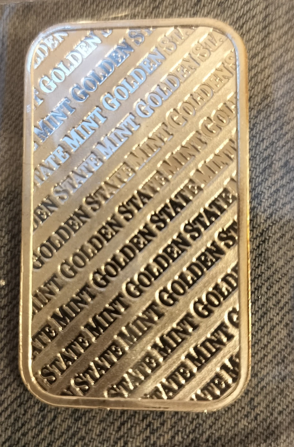 Golden State Mint 1 Troy Ounce .999 Fine Silver Bar - photo 2