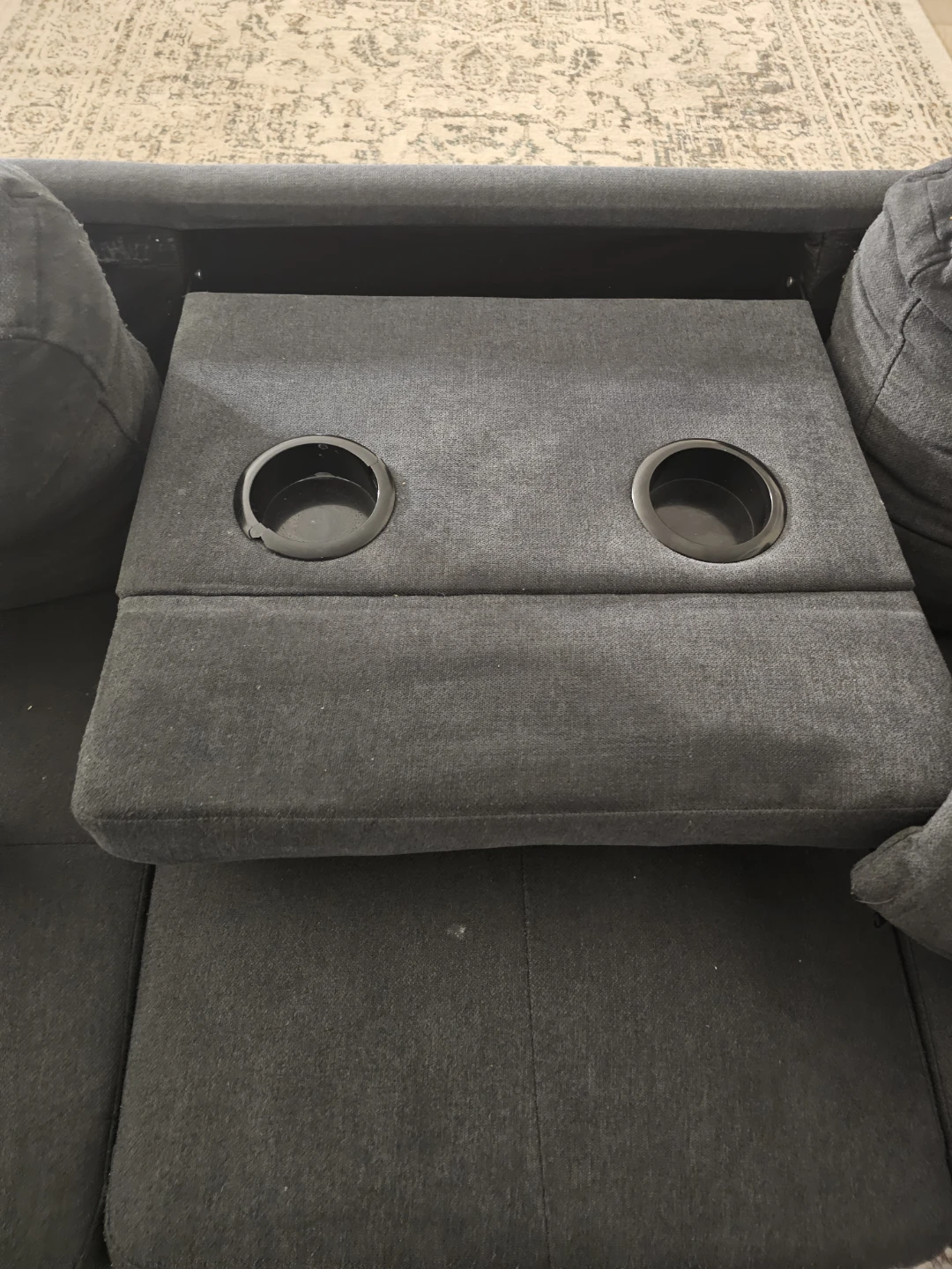 Grey Sectional Couch with Ottoman - photo 5