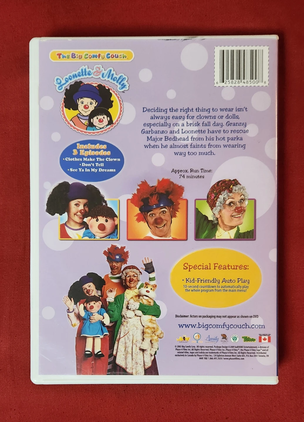 Big Comfy Couch DVD - "Dressing Up" - RARE, OOP - photo 2