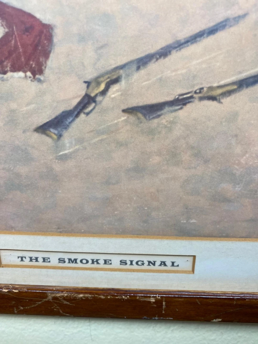 Frederic Remington "The Smoke Signal" Framed Print - photo 4