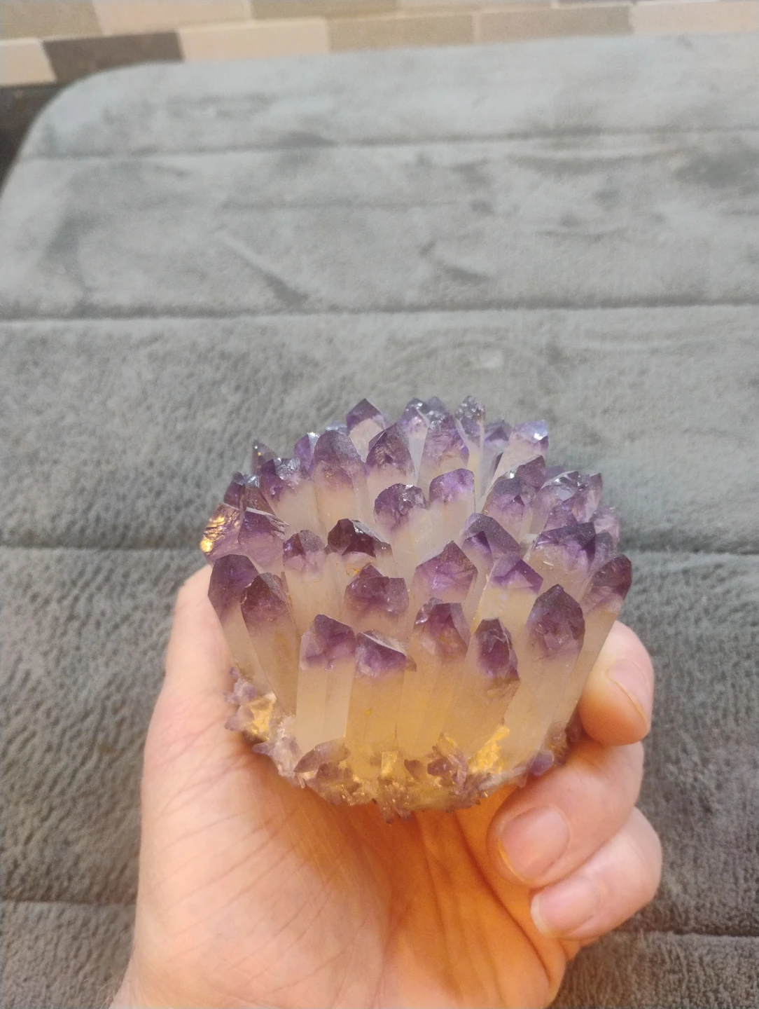 Amethyst Flower Geode - photo 2