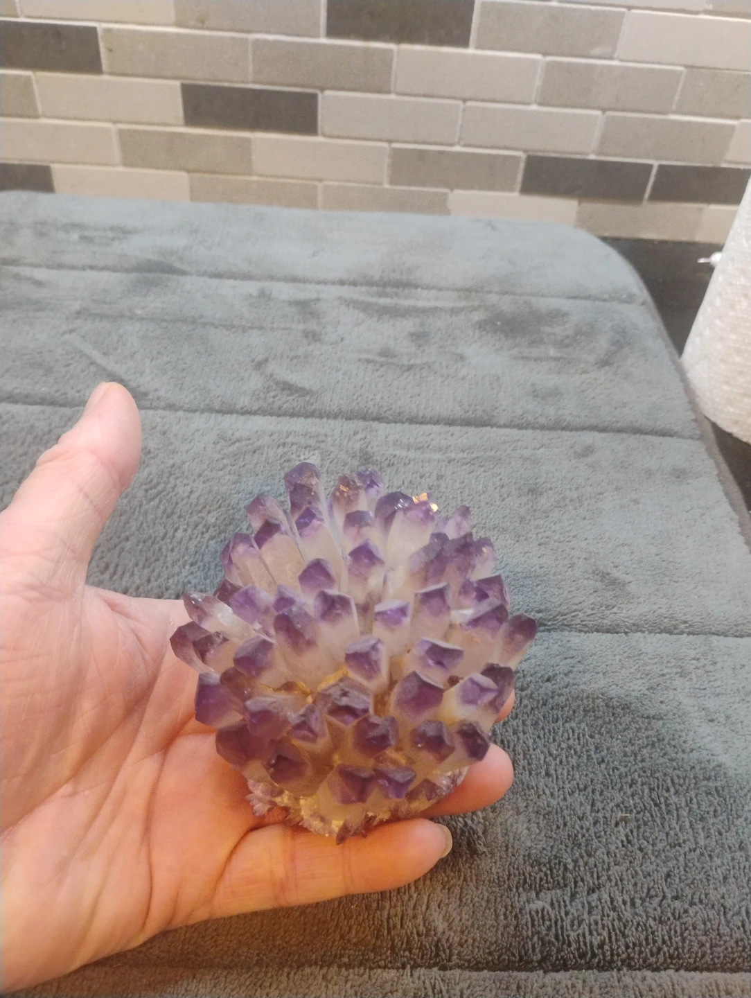 Amethyst Flower Geode - photo 4