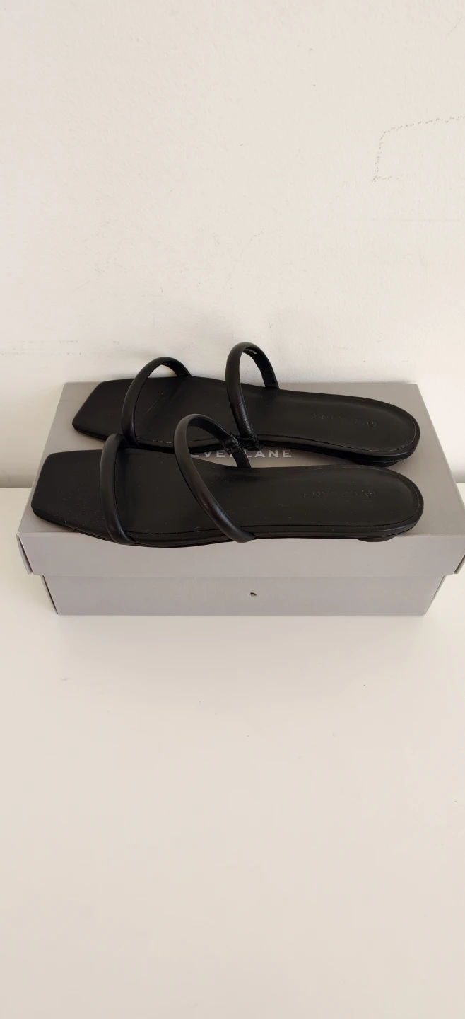 Black Everlane Two-Strap Slide Sandals - photo 5