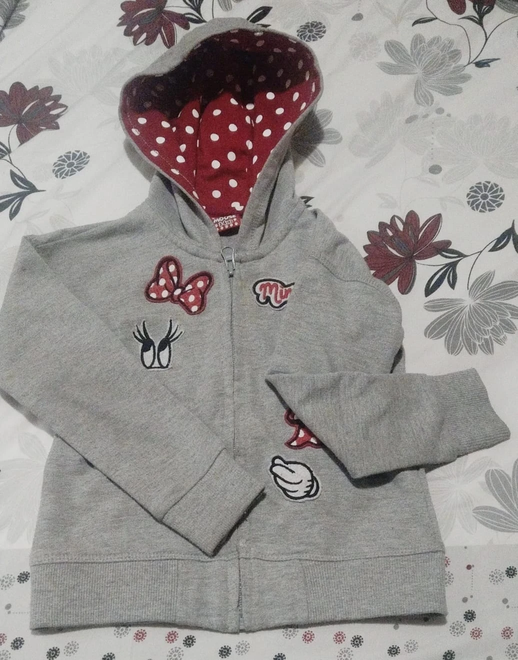 Minnie Mouse Hoodie, Size 3-4 yrs