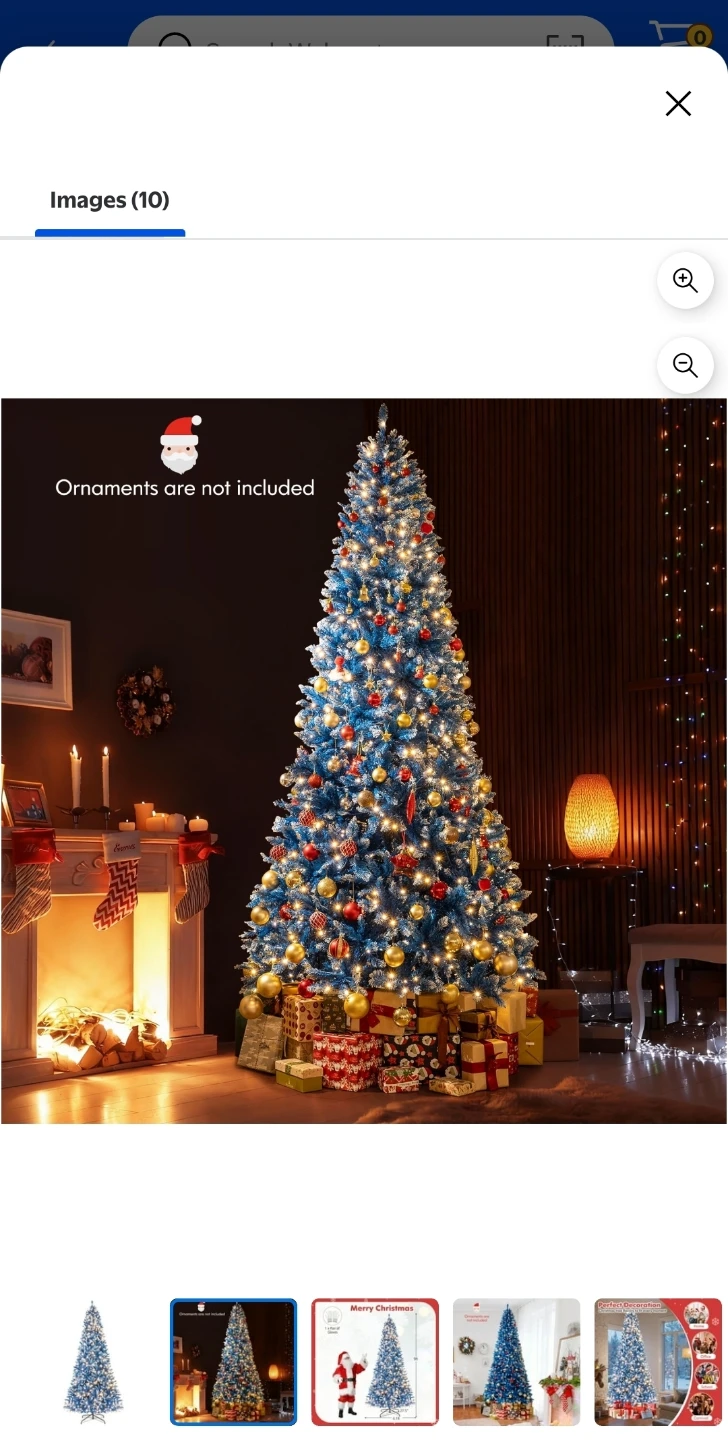 9ft Blue Artificial Christmas Tree - photo 2