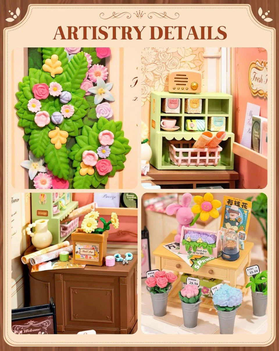 🥕DIY Miniature Flower Shop Kit - photo 4