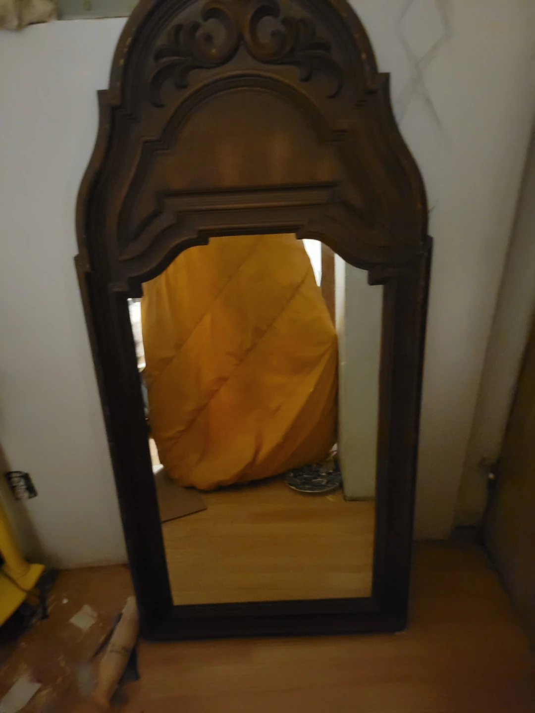 Wooden mirror