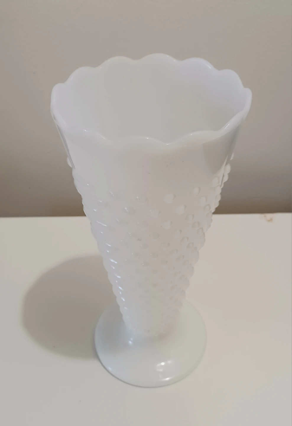 Mid Century Anchor Hocking Hobnail Vase - photo 2