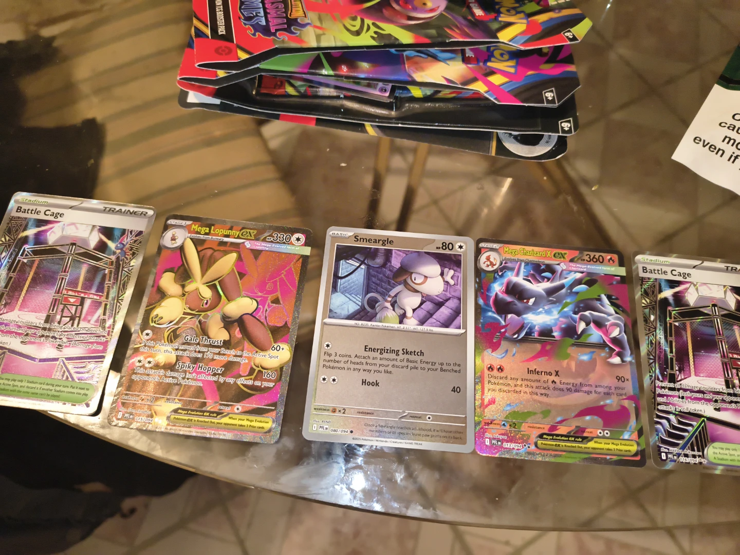 Pokemon TCG Cards - Mega Charizard, Lopunny, Smeargle