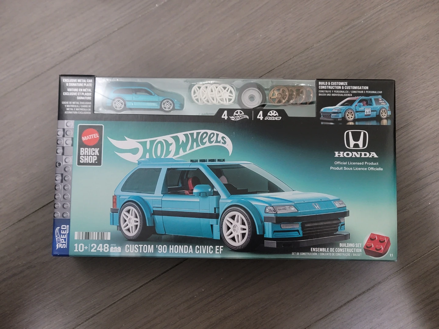 Hot Wheels Brick Shop Custom '90 Honda Civic EF Building Set
