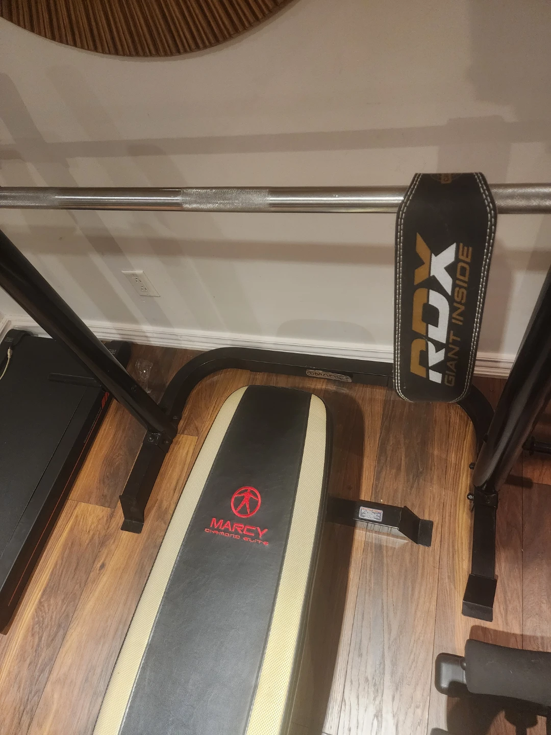 Marcy Bench Press and Weight Rack with Barbell +more 240lb - photo 2