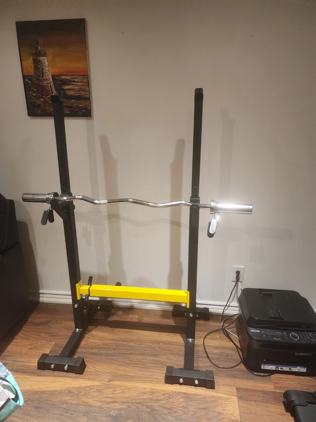 Marcy Bench Press and Weight Rack with Barbell +more 240lb - photo 4