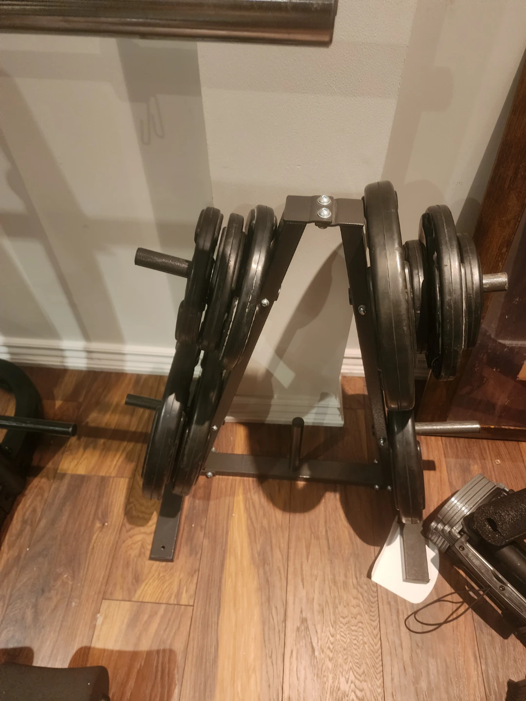 Marcy Bench Press and Weight Rack with Barbell +more 240lb - photo 5