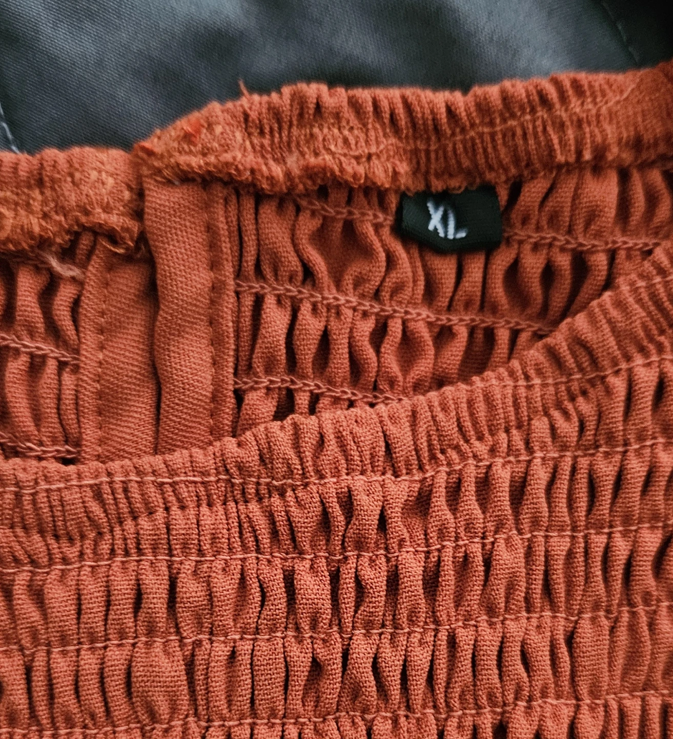 Orange Smocked Tiered Maxi Dress XL - photo 3