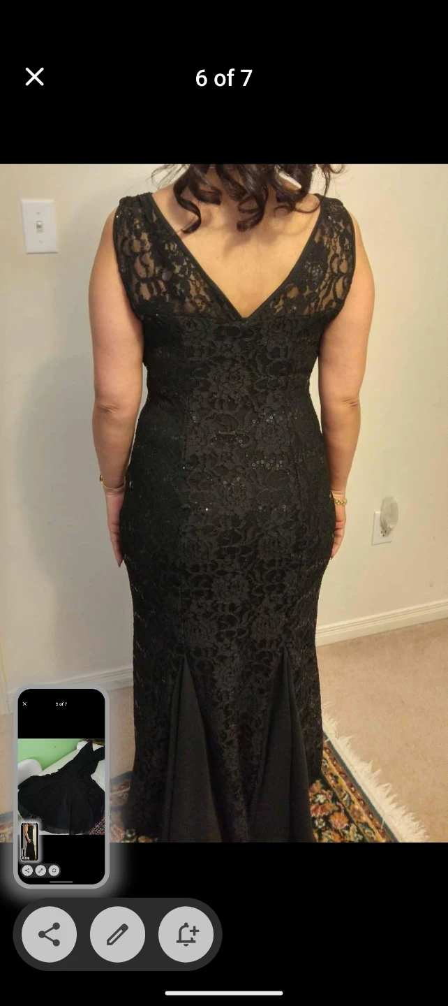 Black Lace Formal Gown - photo 5