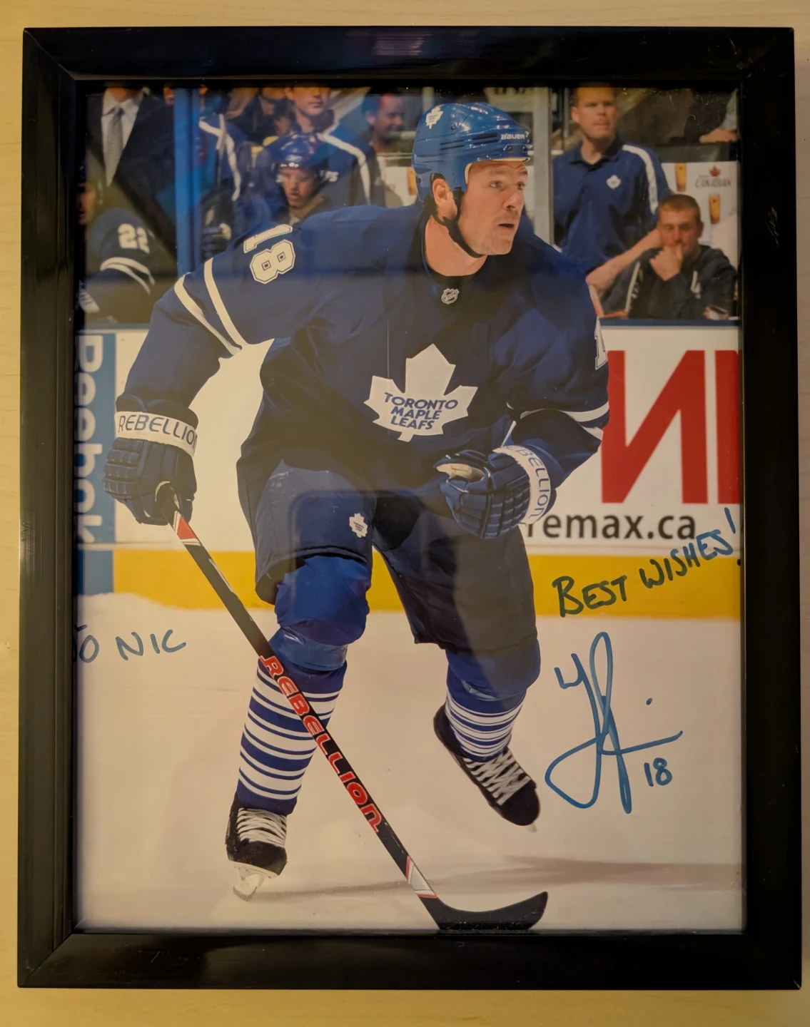 Signed Leafs Hockey Photos - Framed - photo 2