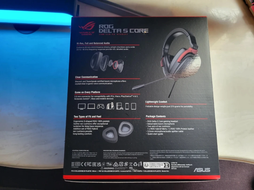 ASUS ROG Delta S Core 3.5mm Gaming Headset - photo 2