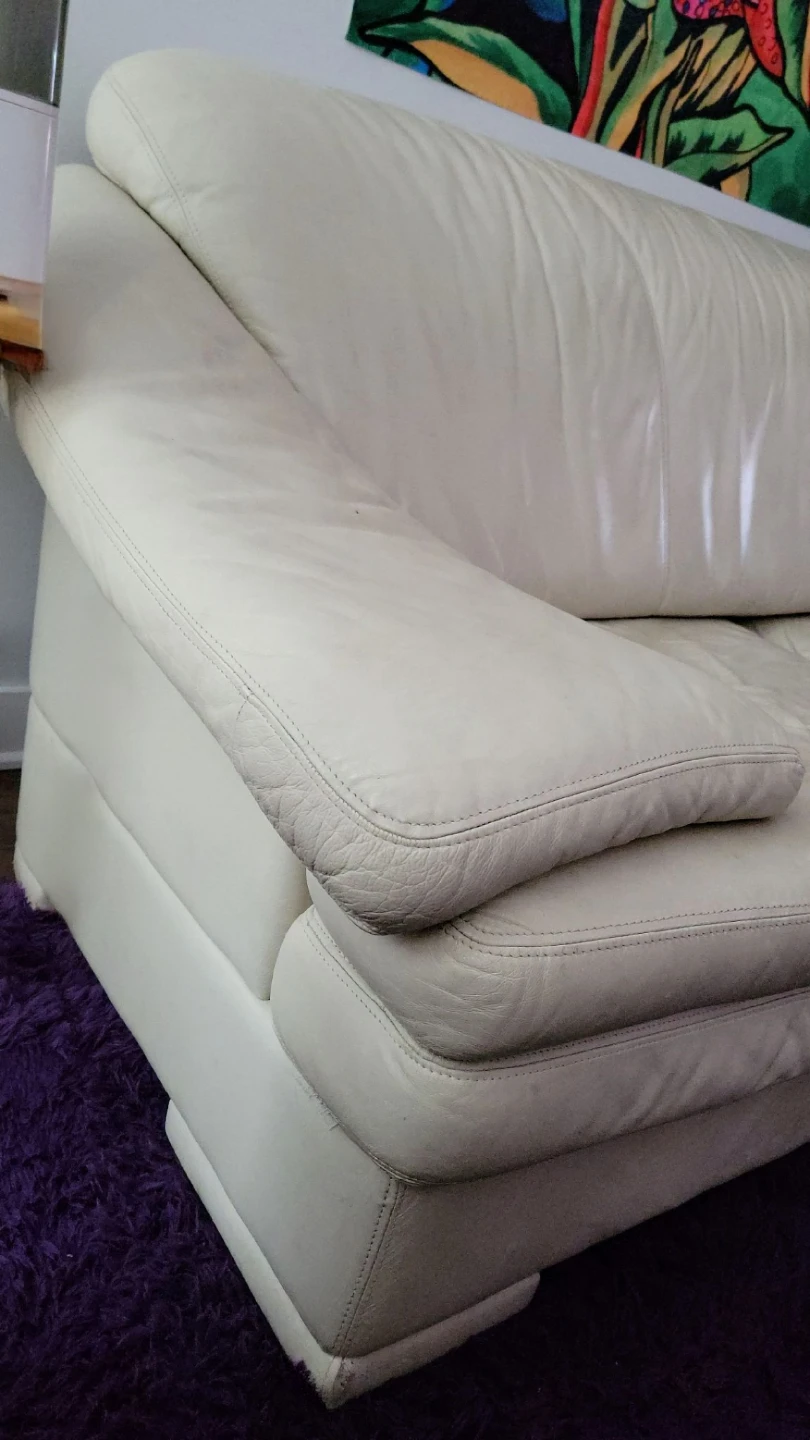 Genuine Leather Sofa ⁸⁶x³⁹x³⁴