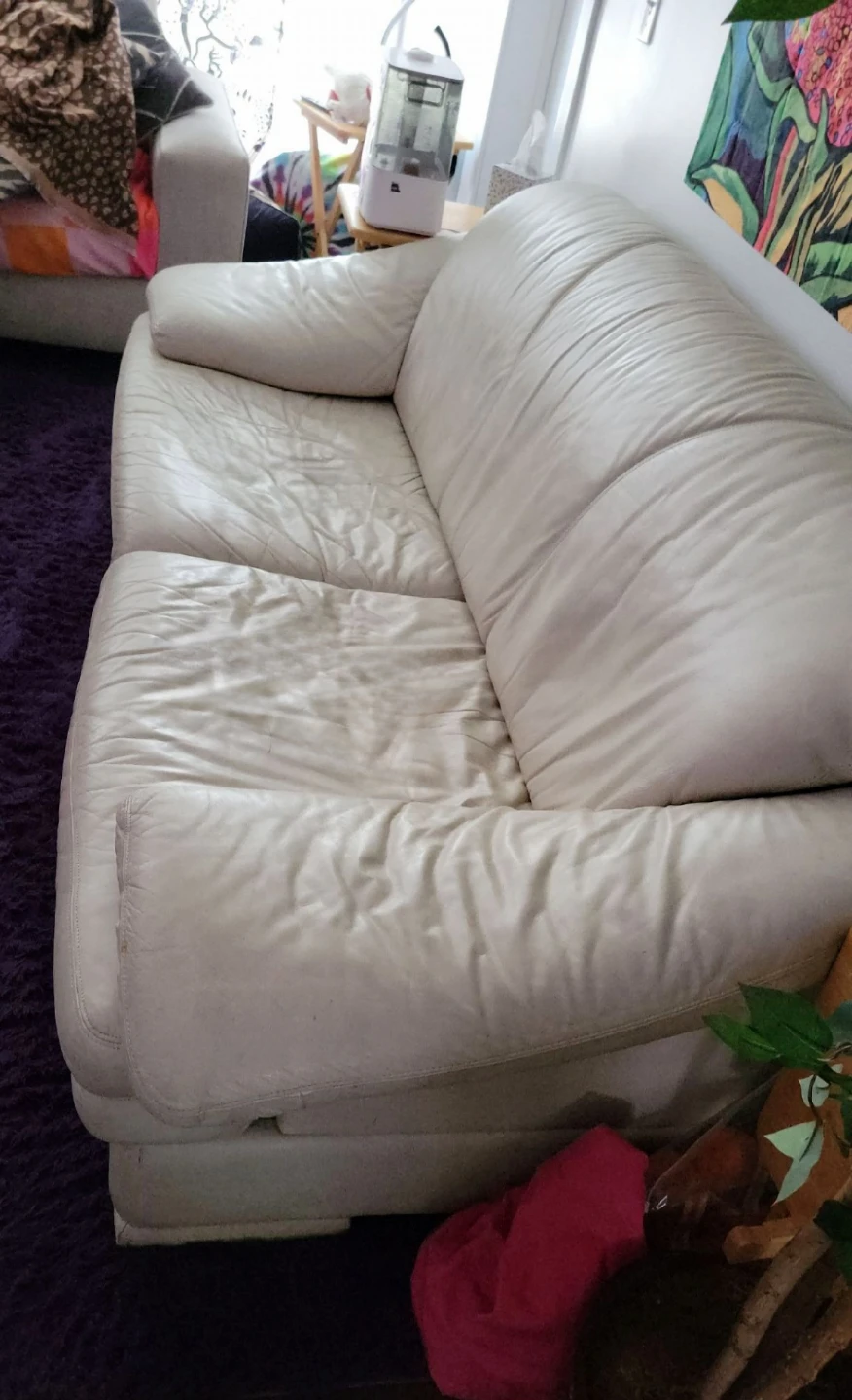 Genuine Leather Sofa ⁸⁶x³⁹x³⁴ - photo 3