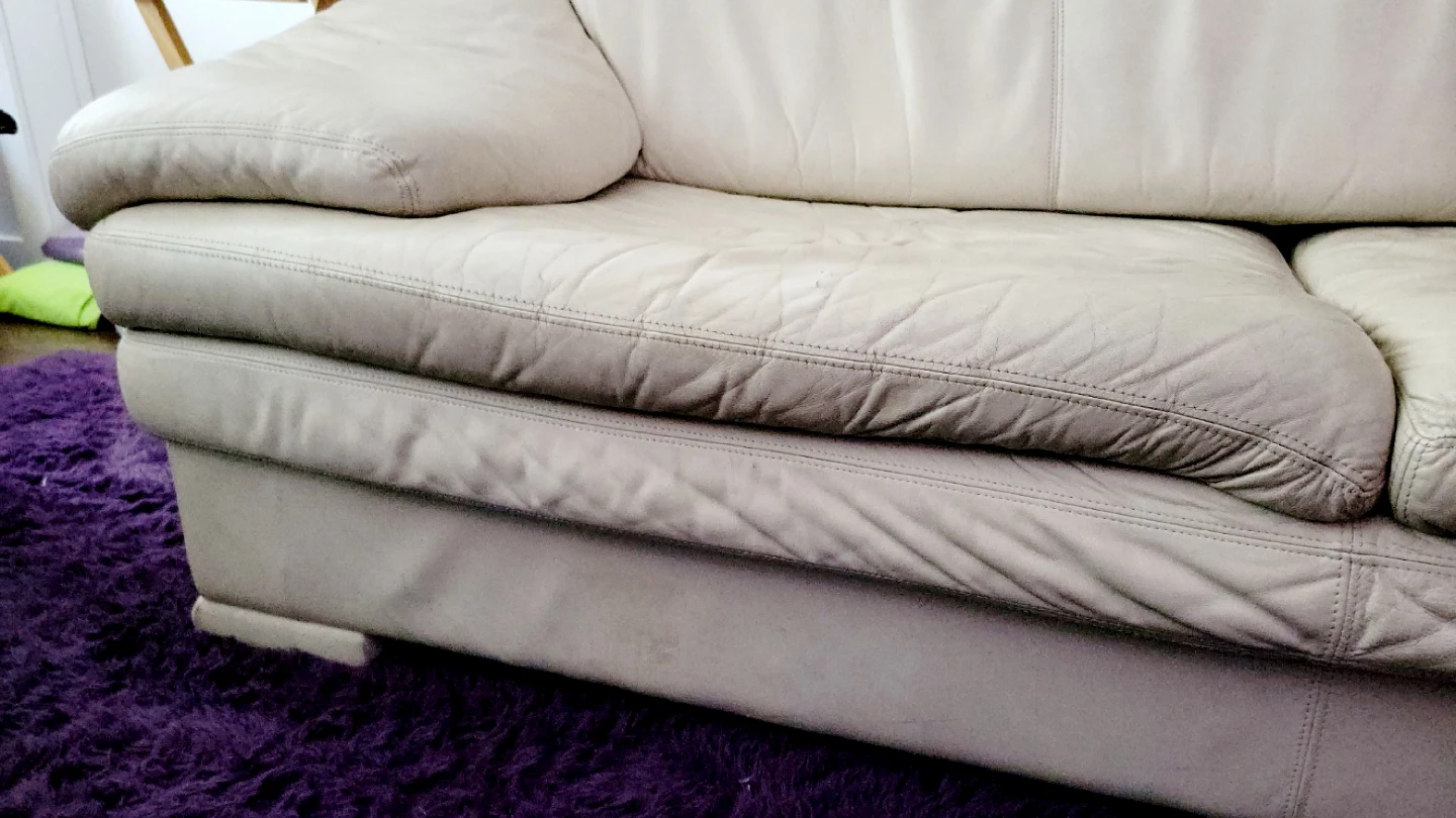 Genuine Leather Sofa ⁸⁶x³⁹x³⁴ - photo 4