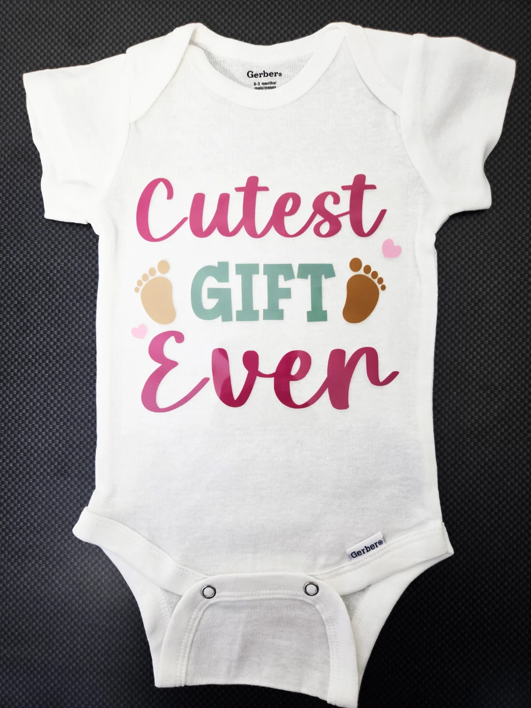 Custom 0-3 Months Bodysuit - "Cutest Gift Ever"