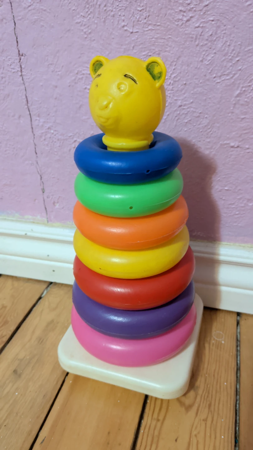 Baby Stacker Toy with Bear Head