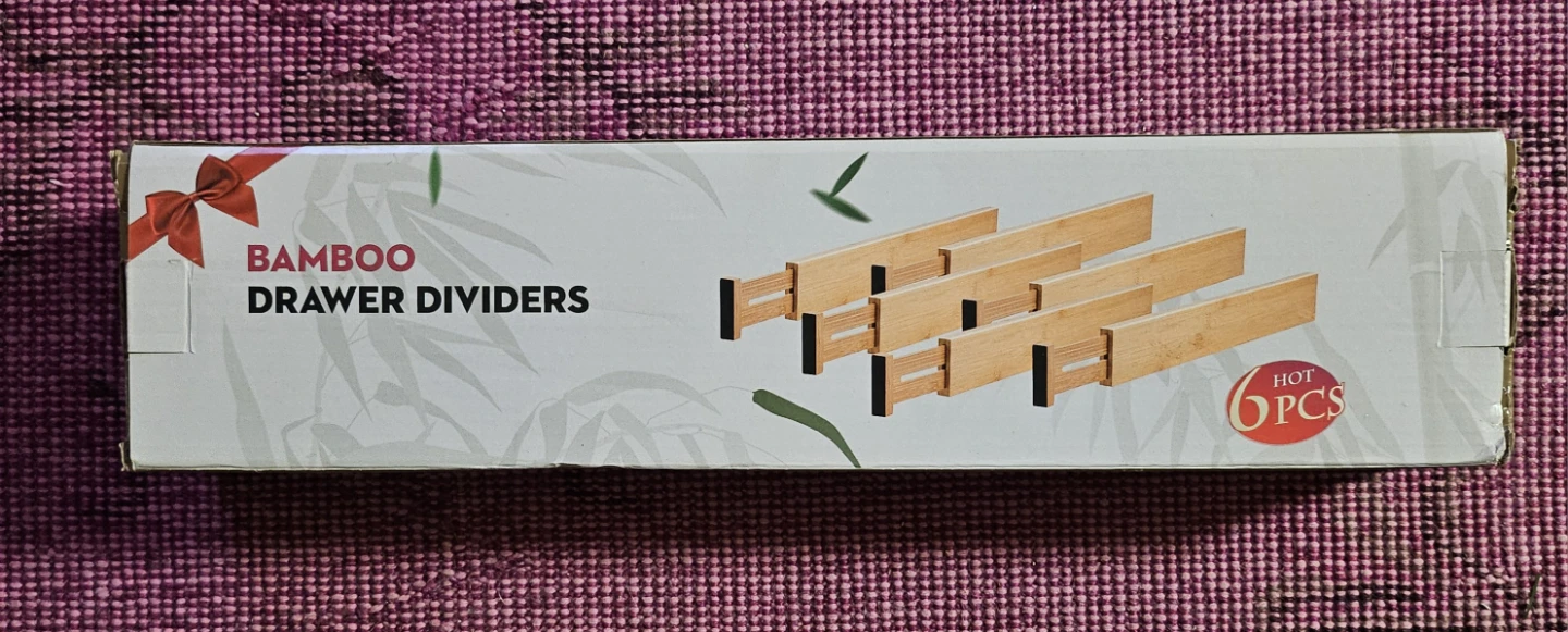 Bamboo Drawer Dividers - 6 pcs - photo 2