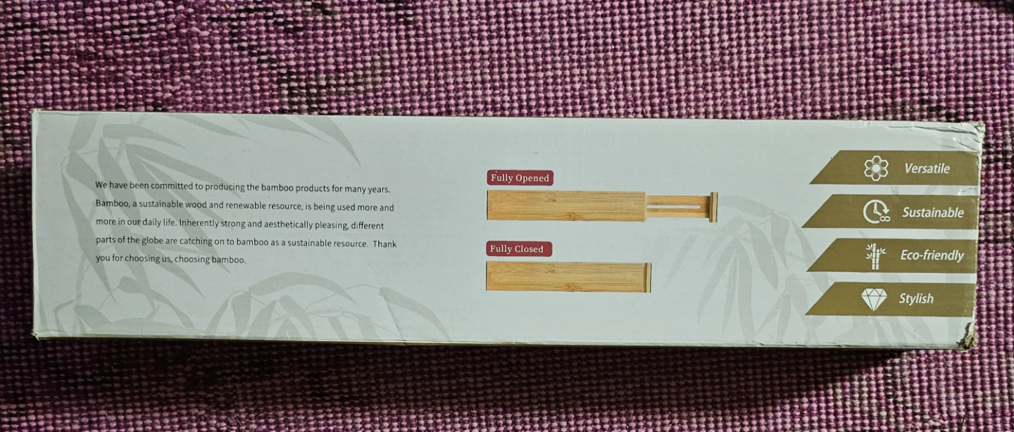 Bamboo Drawer Dividers - 6 pcs - photo 5