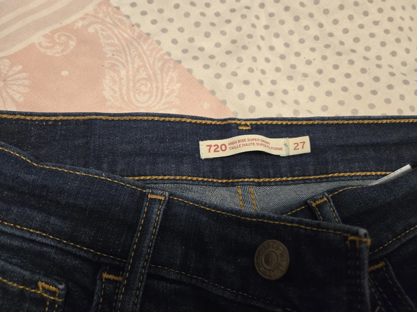 Levi's 720 High Rise Super Skinny Jeans - Size 27 - photo 2