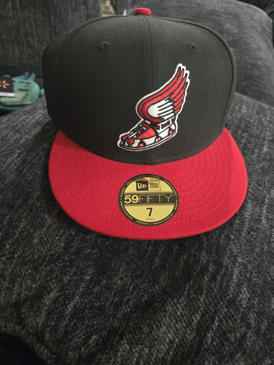 Size 7 Black/Red Sectionthirtyfive hat
