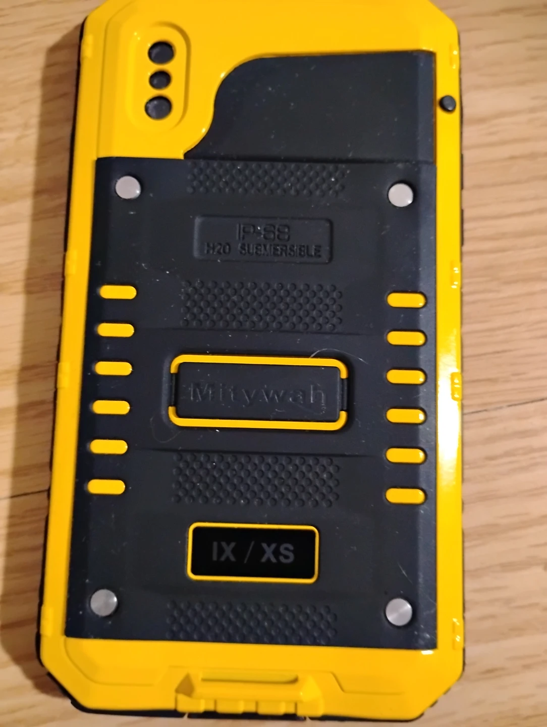 Mighty vỏ Case for iPhone IX / XI - Yellow/Black - photo 3