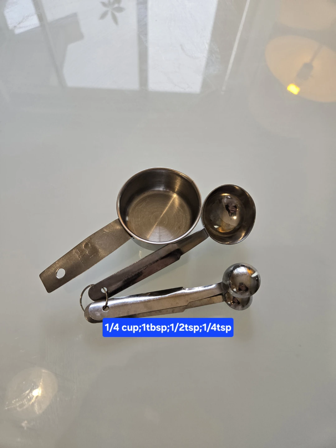 Stainless Steel Measuring Cups and Spoons Set