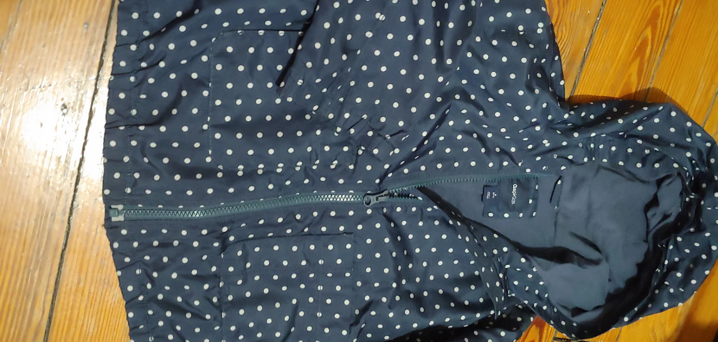 Gap Kids Navy Polka Dot Jacket Size S (6-7)